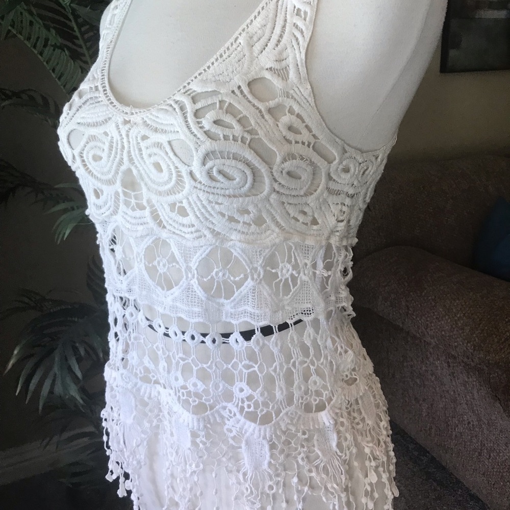 New with tags White sleeveless boho top